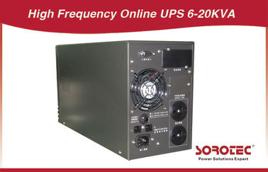 LCD RS232 SNMP একক ফেজ 60Hz উচ্চ ফ্রিকোয়েন্সি অনলাইন ইউ.পি. 6 - কম্পিউটার, টেলিকম জন্য 10kva