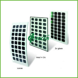 ফ্লাট BIPV ডাবল গ্লাস সৌর প্যানেল Monocrystalline সৌর মডিউল
