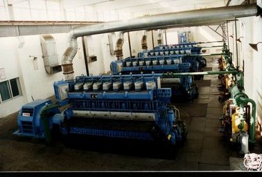 60MW ইলেকট্রিক স্টেশন Genset বিদ্যুৎকেন্দ্রের ভারী জ্বালানি তেল বহিস্কার 3 ধাপ ডিজেল ইঞ্জিন