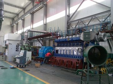 60MW ইলেকট্রিক স্টেশন Genset বিদ্যুৎকেন্দ্রের ভারী জ্বালানি তেল বহিস্কার 3 ধাপ ডিজেল ইঞ্জিন