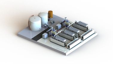 ভারি জ্বালানি তেল Genset পাওয়ার প্ল্যান্ট