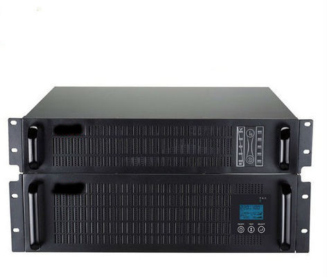 হাই ফ্রিকোয়েন্সি 3KVA রাক মাউন্ট যন্ত্রানুষঙ্গের জন্য অনলাইন সাইন ওয়েভ আপগুলি CPU- র নিয়ন্ত্রণ